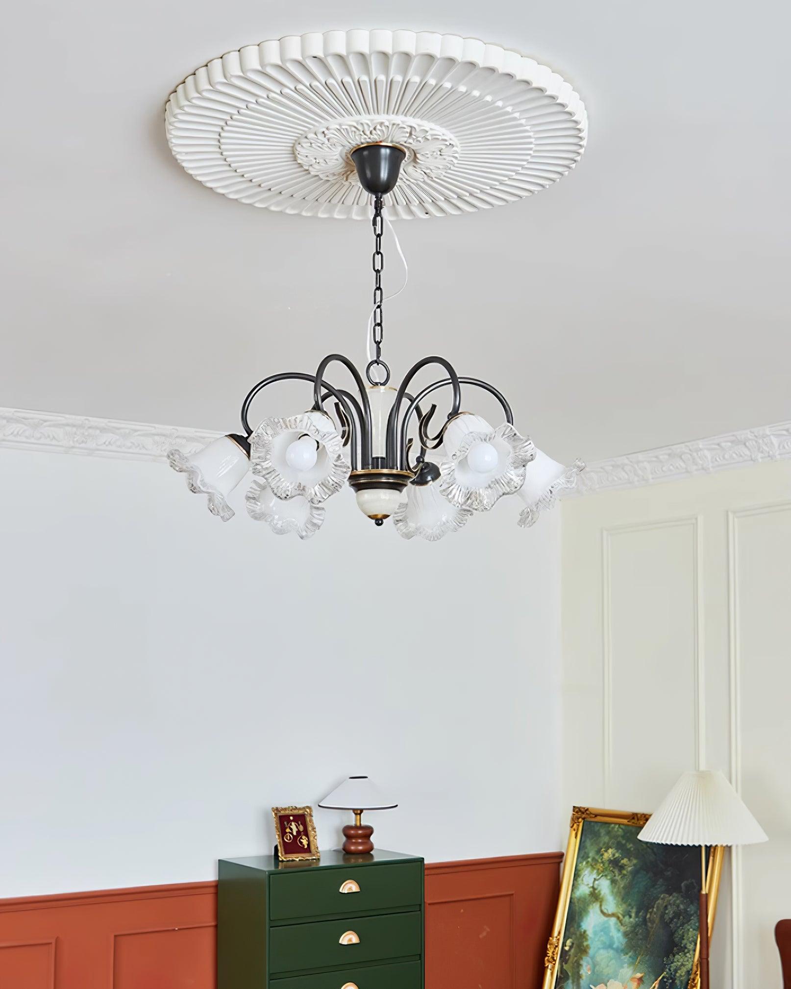 Luce Black Chandelier - Lamp Outdoor
