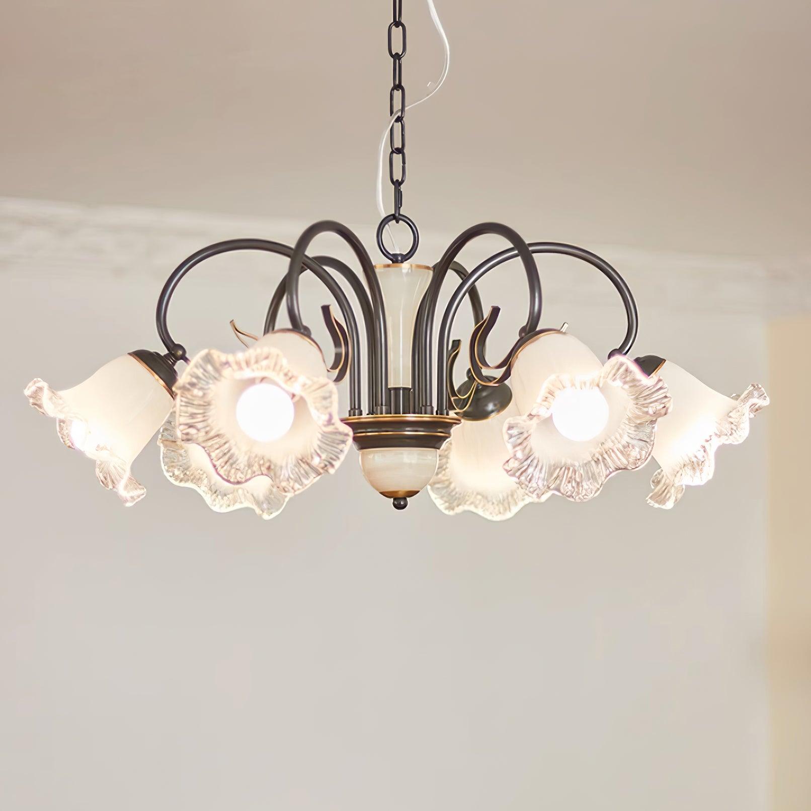 Luce Black Chandelier - Lamp Outdoor