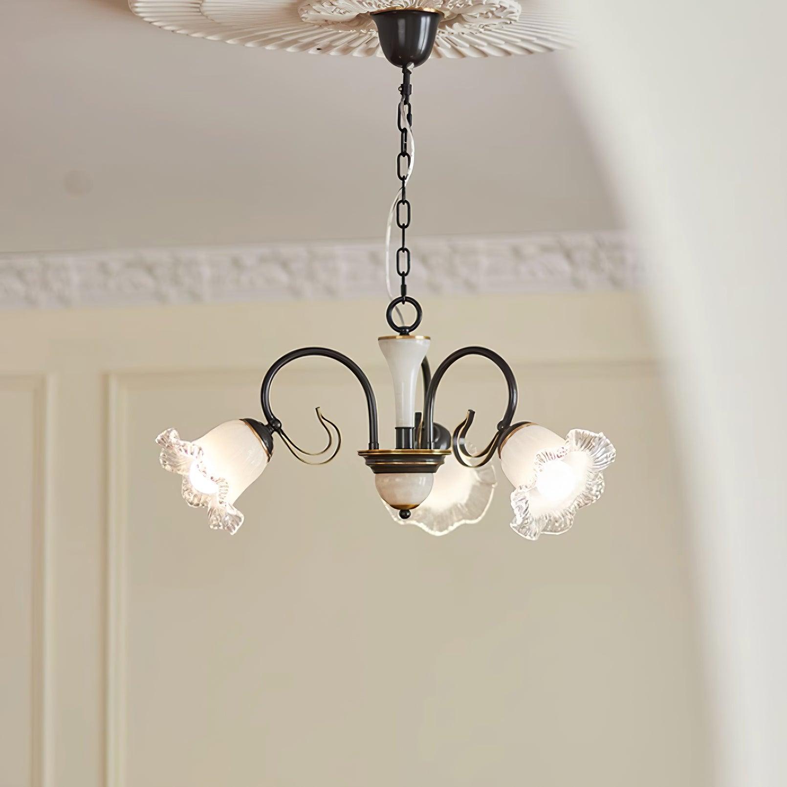 Luce Black Chandelier - Lamp Outdoor