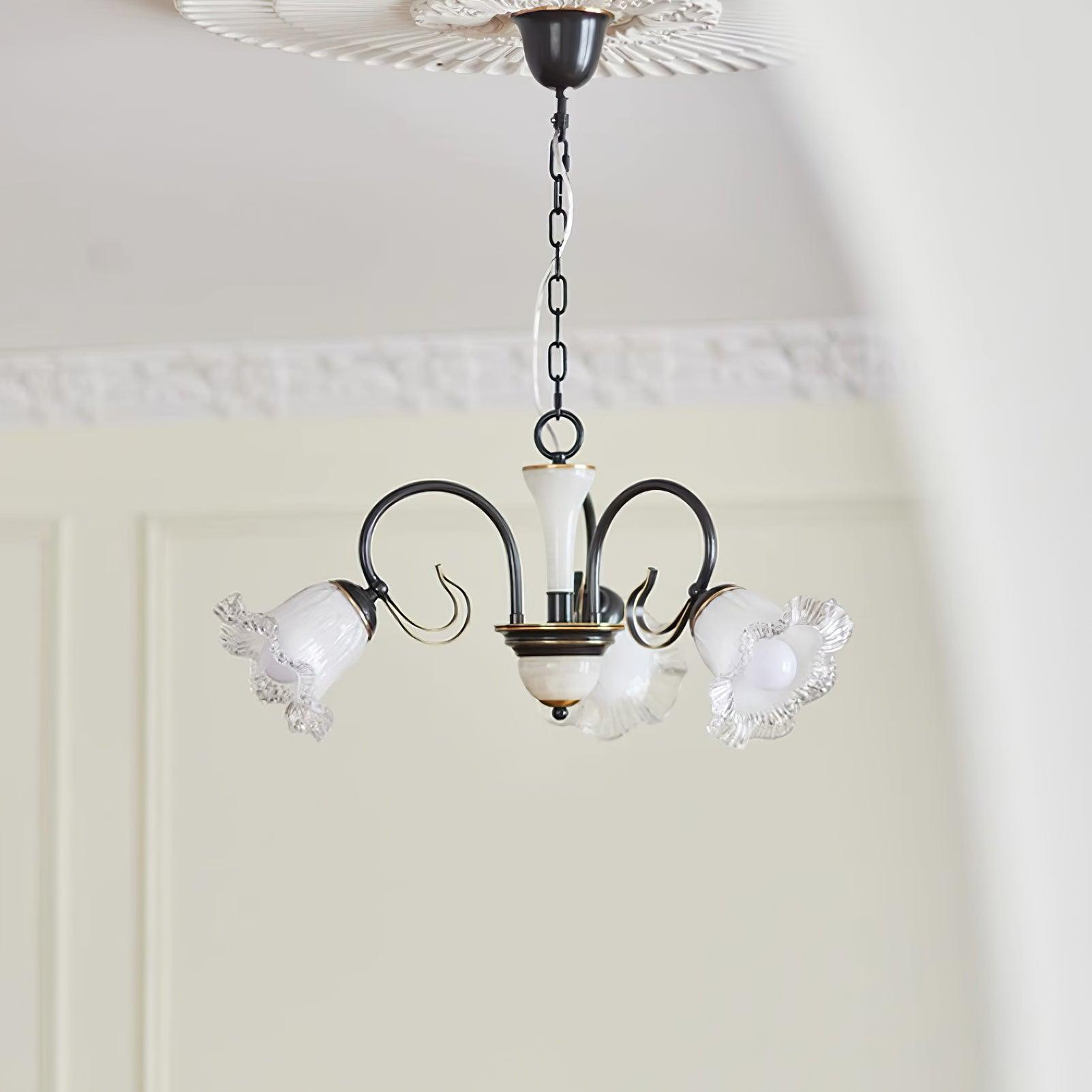 Luce Black Chandelier - Lamp Outdoor
