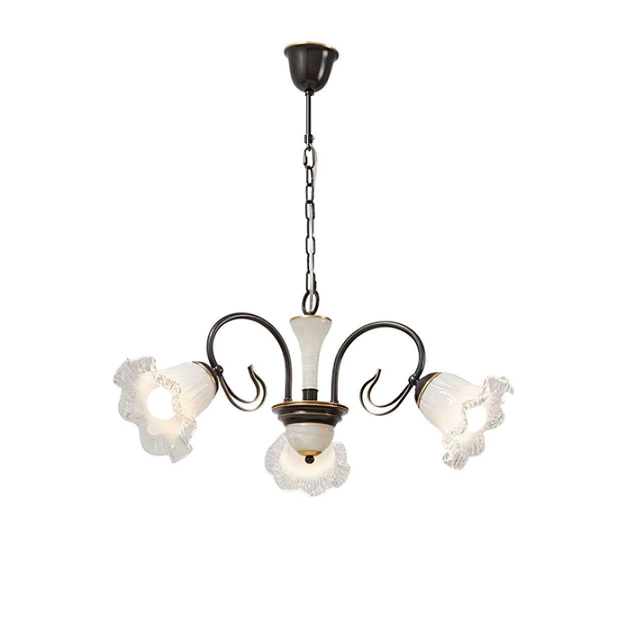 Luce Black Chandelier - Lamp Outdoor
