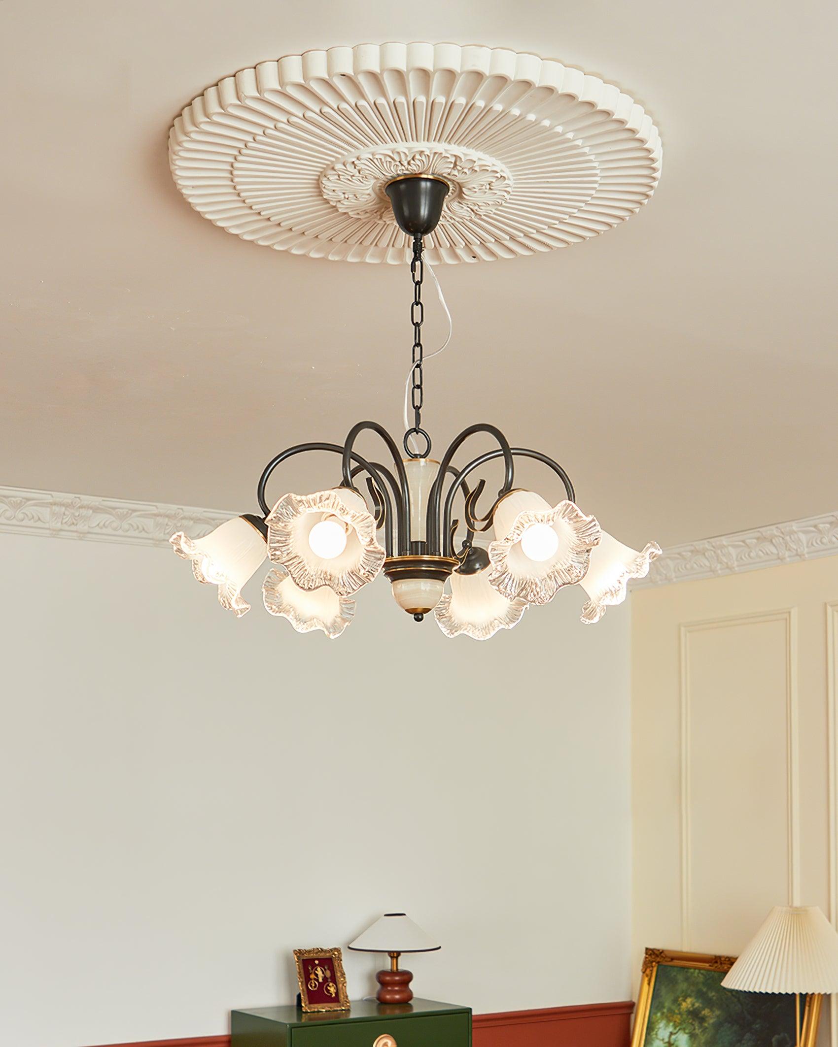 Luce Black Chandelier - Lamp Outdoor