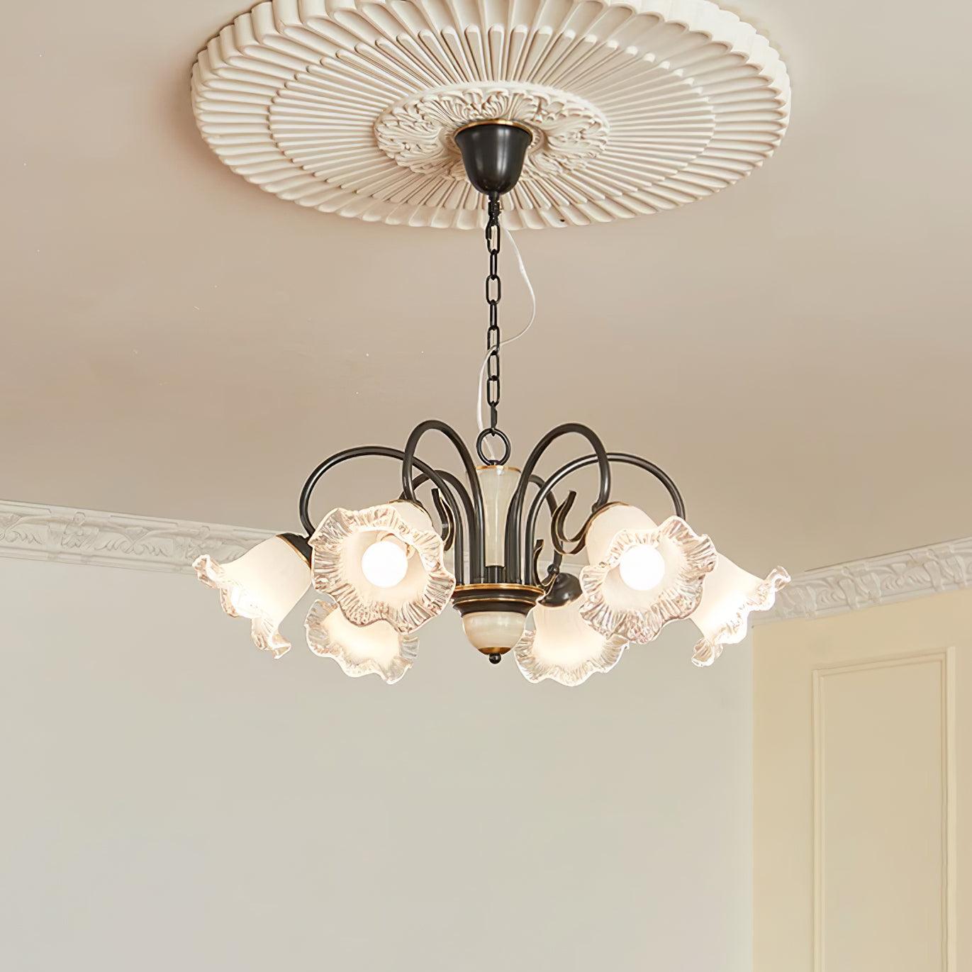 Luce Black Chandelier - Lamp Outdoor