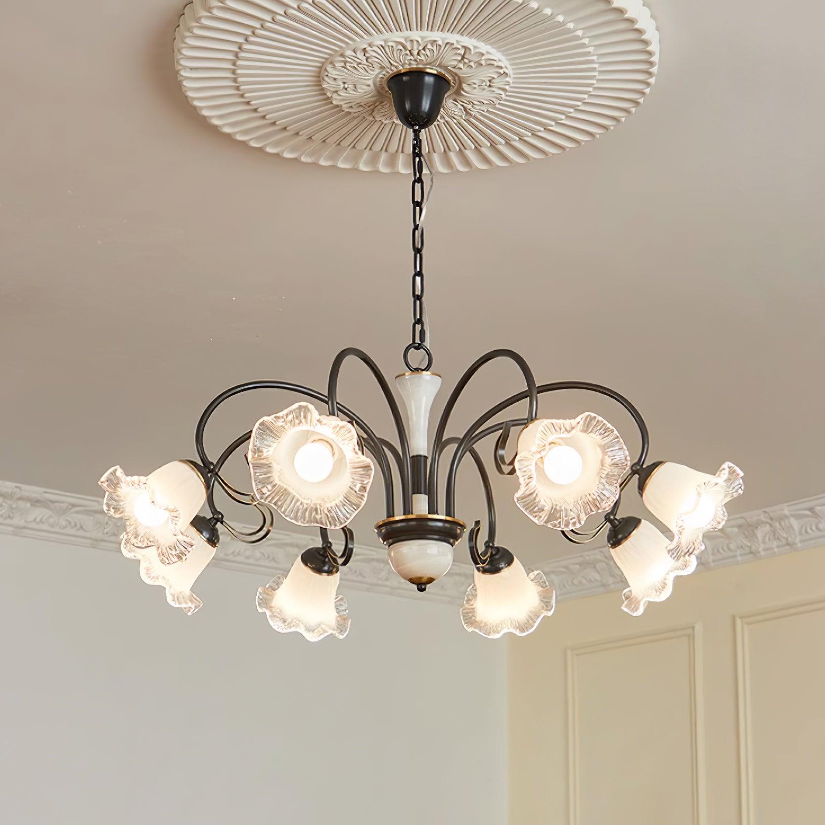 Luce Black Chandelier - Lamp Outdoor
