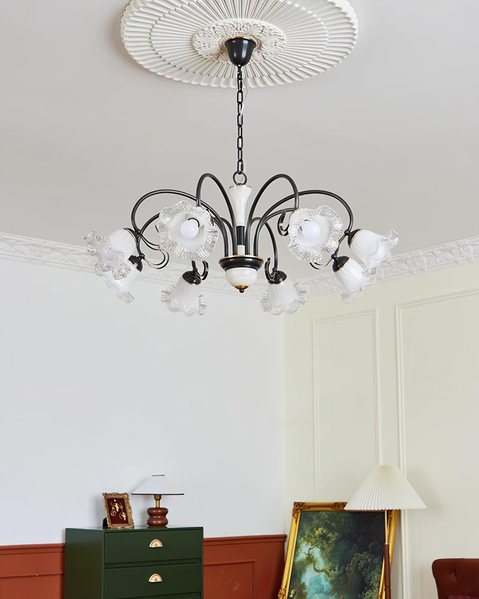 Luce Black Chandelier - Lamp Outdoor