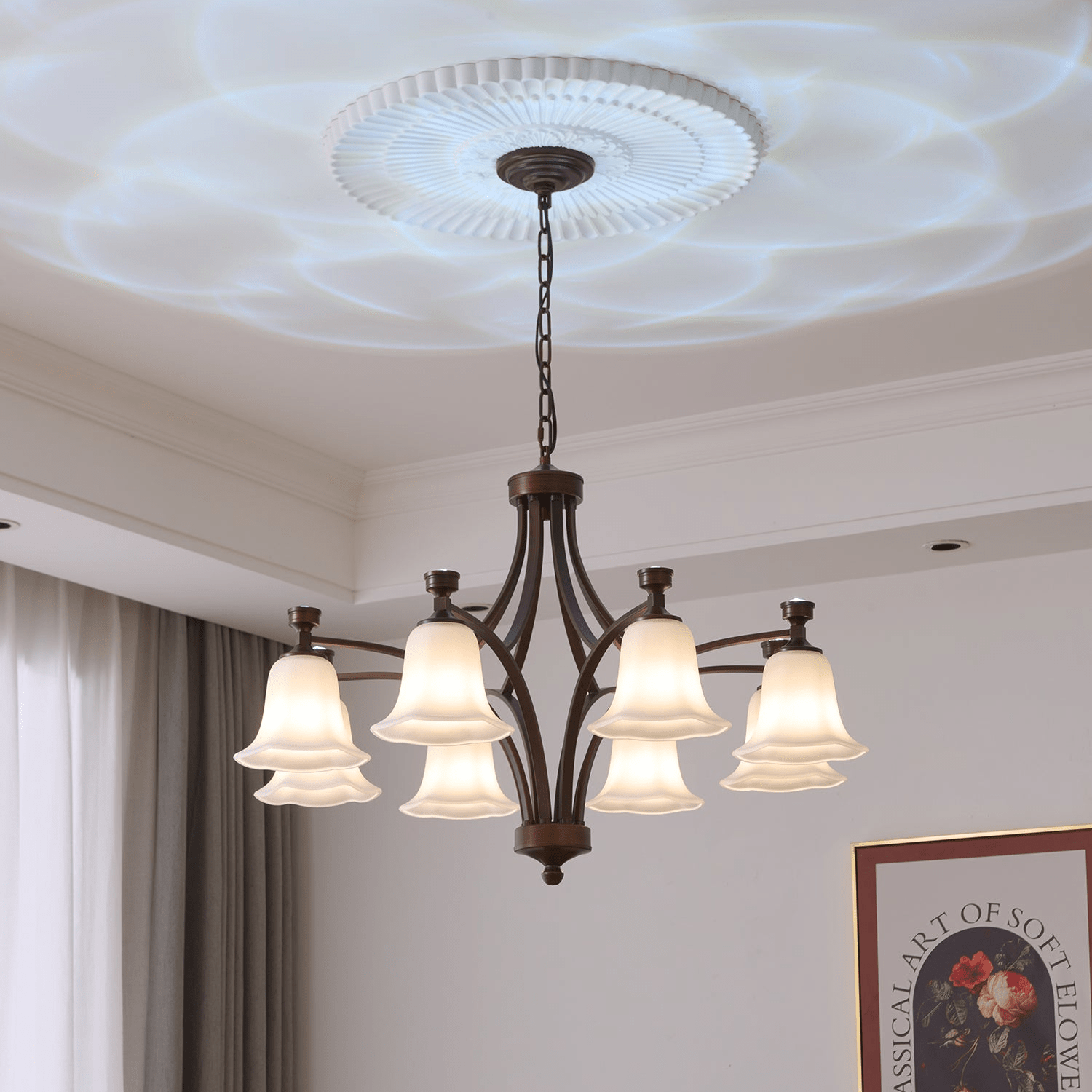 Lucian Bell Chandelier - Lamp Outdoor