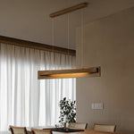 Zaraeyra Minimalist Wood Pendant Light - Lamp Outdoor