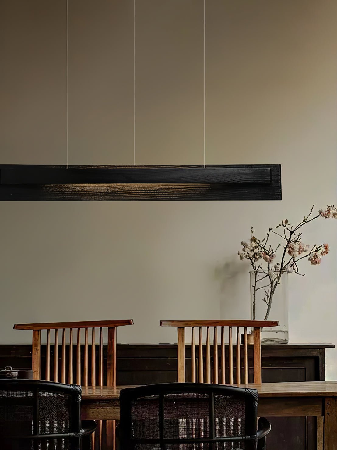 Zaraeyra Minimalist Wood Pendant Light - Lamp Outdoor