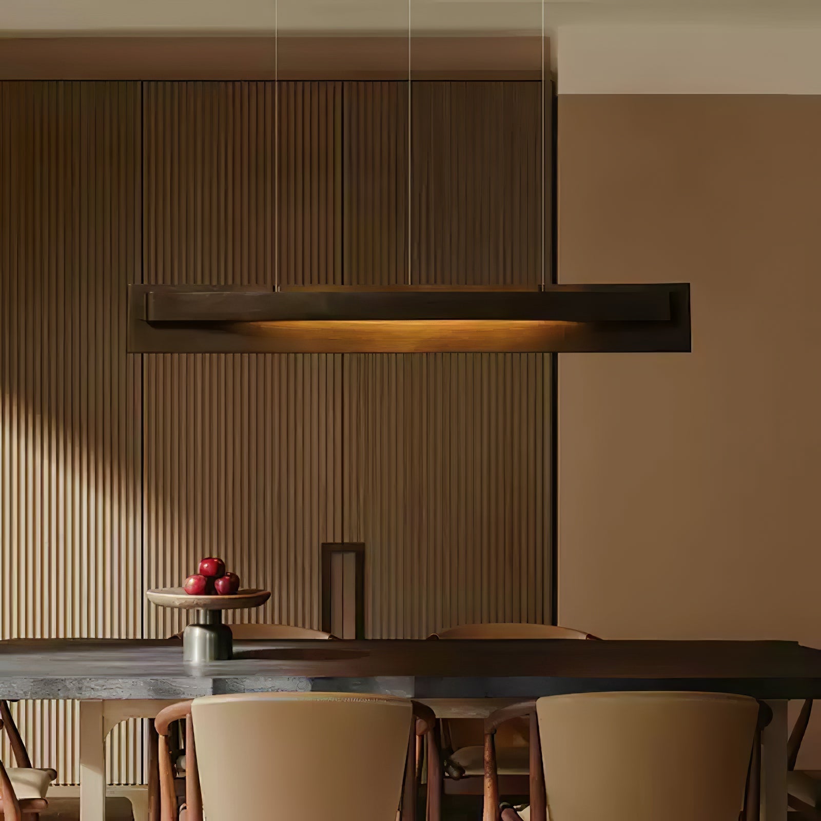 Zaraeyra Minimalist Wood Pendant Light - Lamp Outdoor
