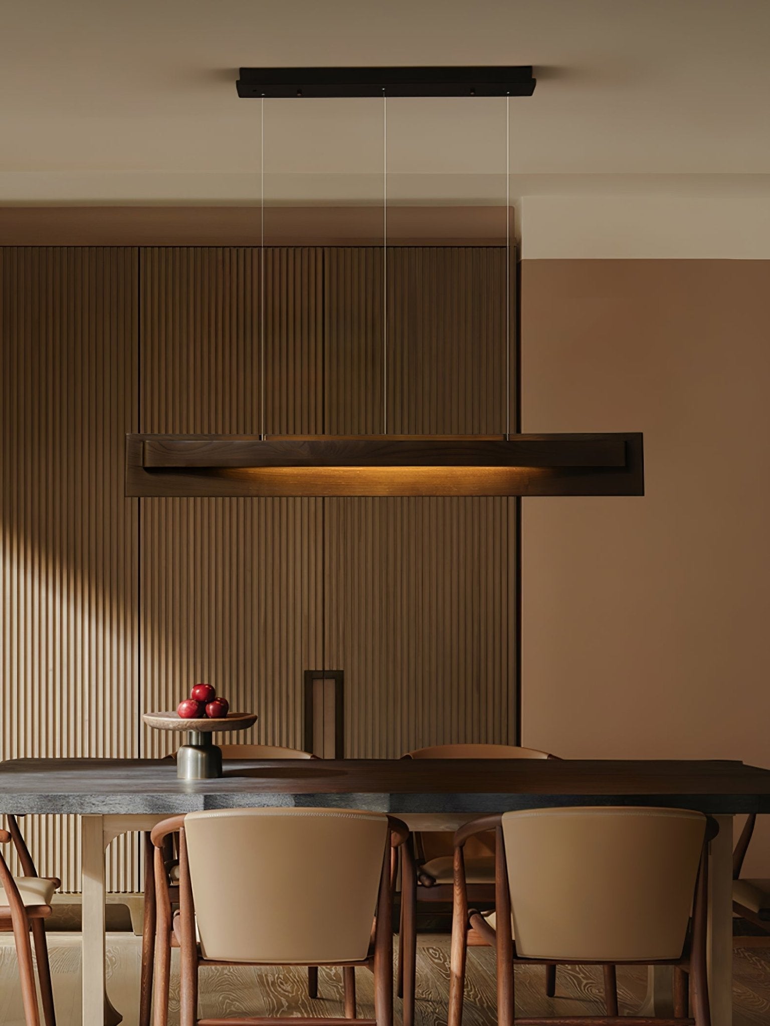 Zaraeyra Minimalist Wood Pendant Light - Lamp Outdoor