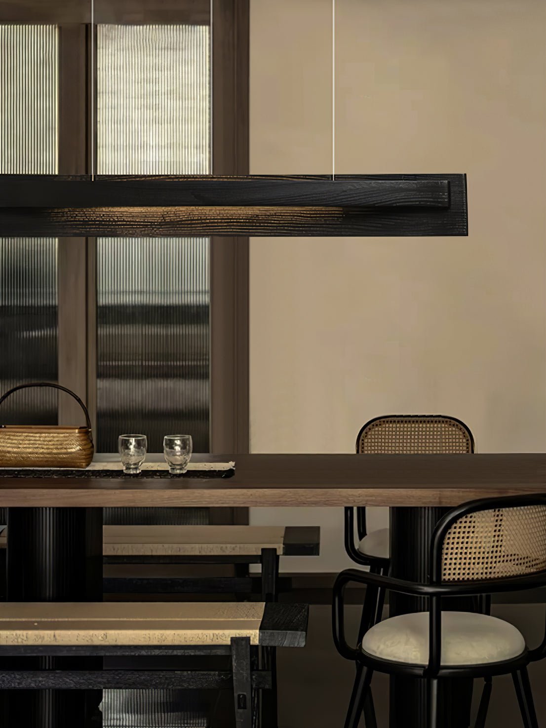 Zaraeyra Minimalist Wood Pendant Light - Lamp Outdoor