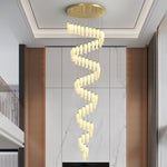 Sylirion Alabaster Brass Chandelier - Lamp Outdoor