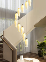 Sylirion Alabaster Brass Chandelier - Lamp Outdoor