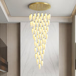 Sylirion Alabaster Brass Chandelier - Lamp Outdoor