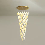 Sylirion Alabaster Brass Chandelier - Lamp Outdoor