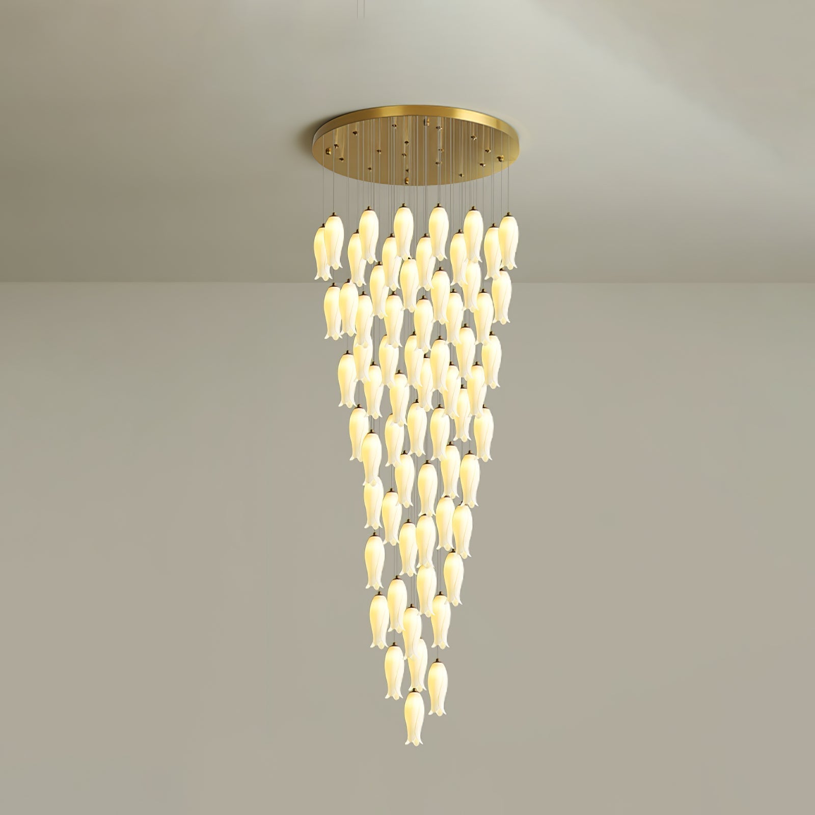 Sylirion Alabaster Brass Chandelier - Lamp Outdoor