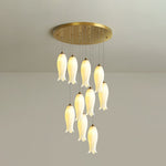 Sylirion Alabaster Brass Chandelier - Lamp Outdoor