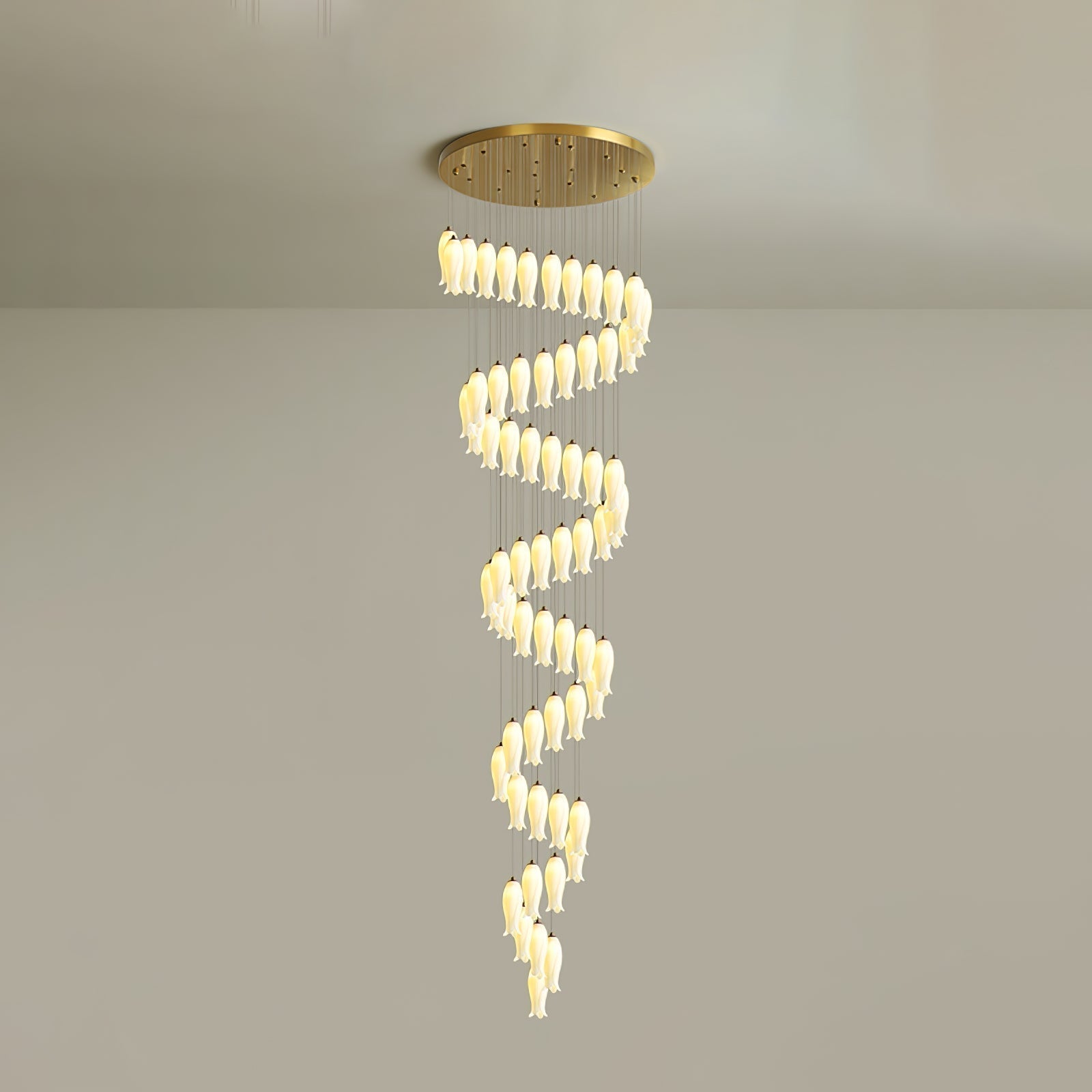 Sylirion Alabaster Brass Chandelier - Lamp Outdoor