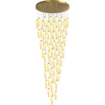 Sylirion Alabaster Brass Chandelier - Lamp Outdoor