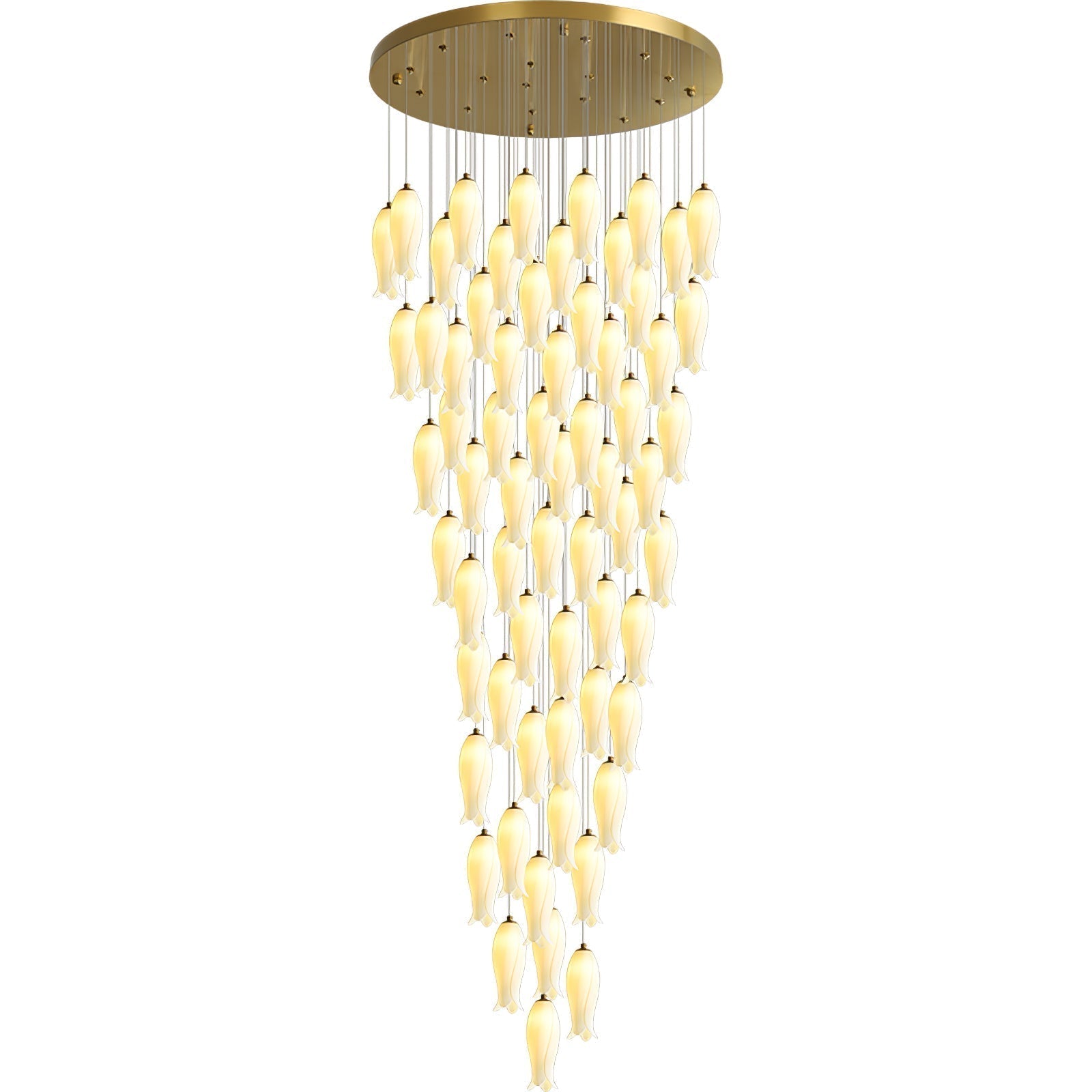 Sylirion Alabaster Brass Chandelier - Lamp Outdoor