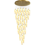 Sylirion Alabaster Brass Chandelier - Lamp Outdoor