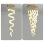 Sylirion Alabaster Brass Chandelier - Lamp Outdoor