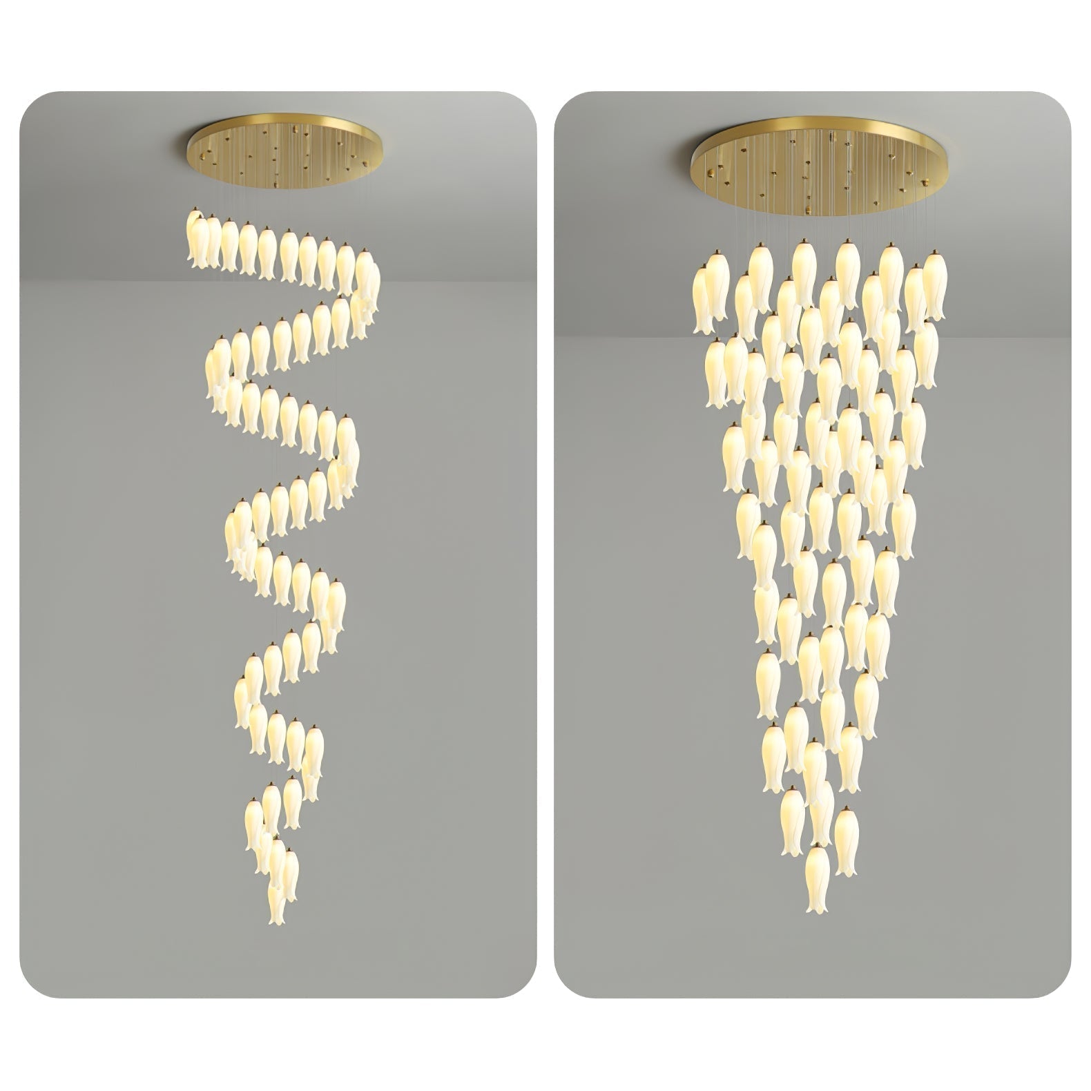 Sylirion Alabaster Brass Chandelier - Lamp Outdoor