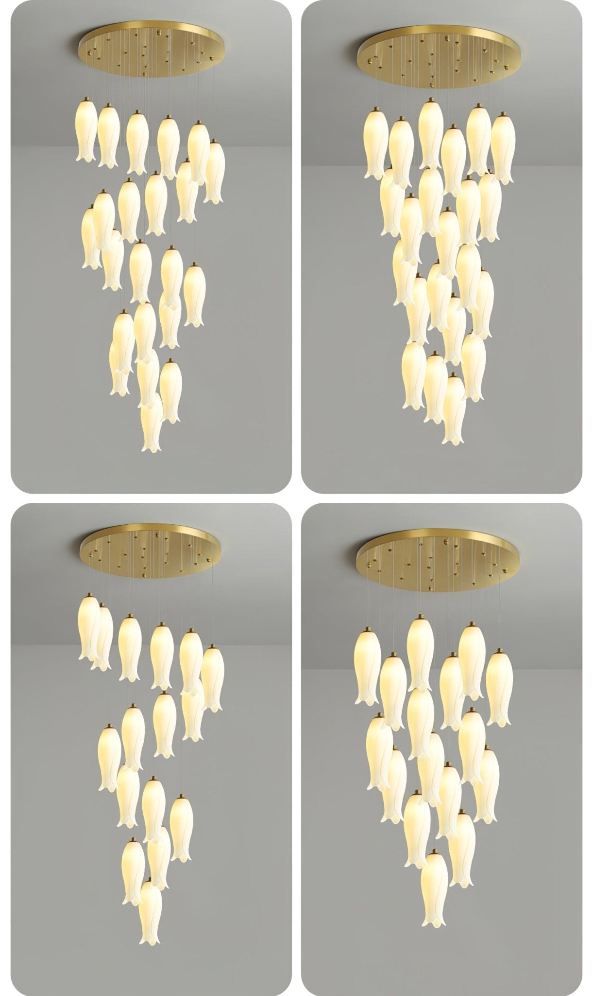 Sylirion Alabaster Brass Chandelier - Lamp Outdoor