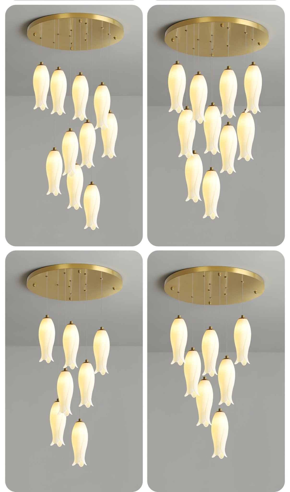 Sylirion Alabaster Brass Chandelier - Lamp Outdoor