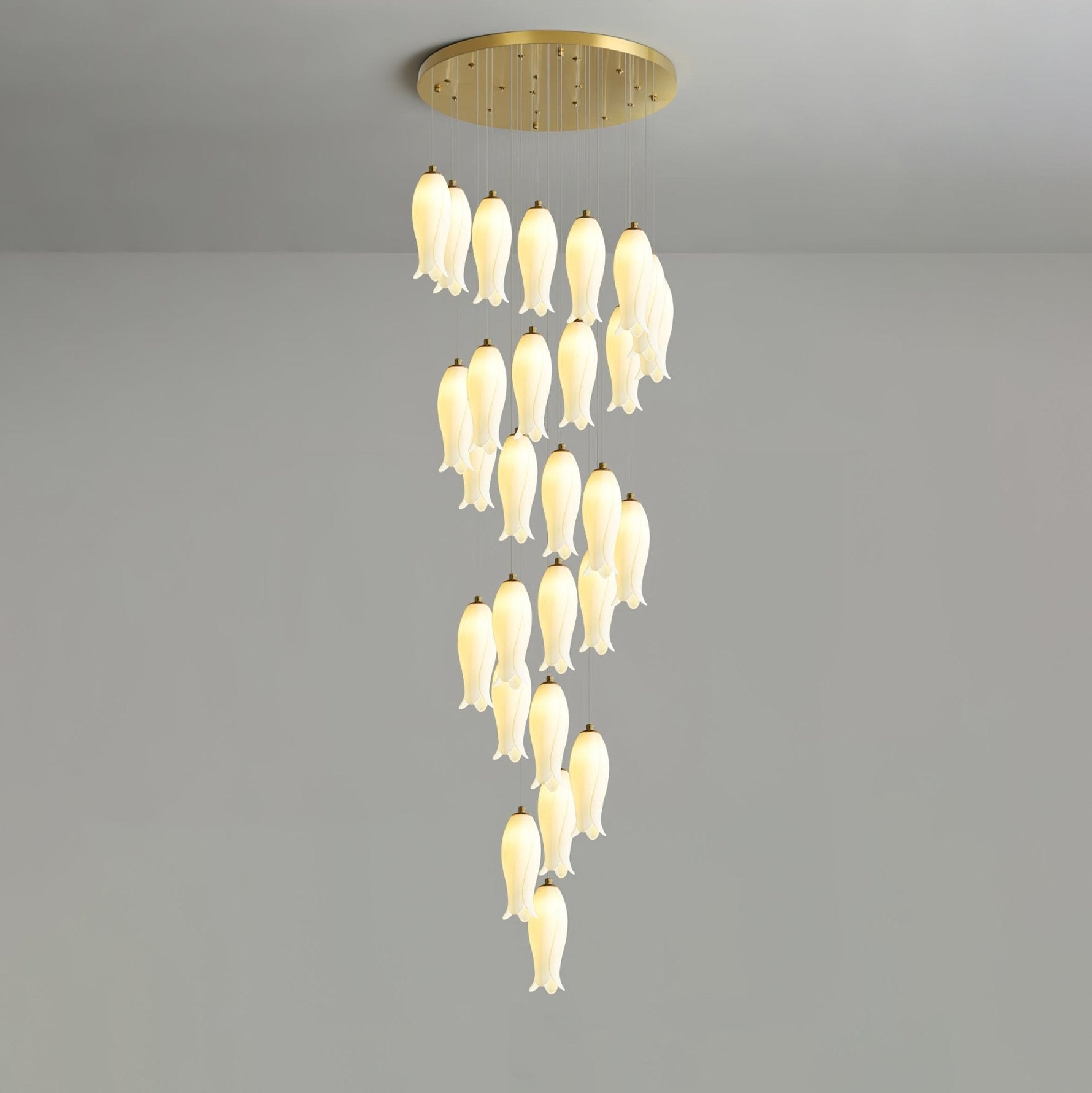Sylirion Alabaster Brass Chandelier - Lamp Outdoor