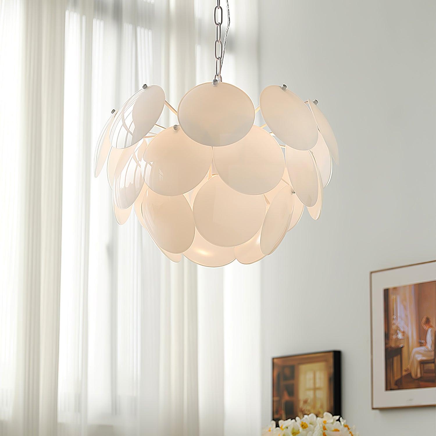 Sophia Minimalist Glass Chandelier - Lamp Outdoor