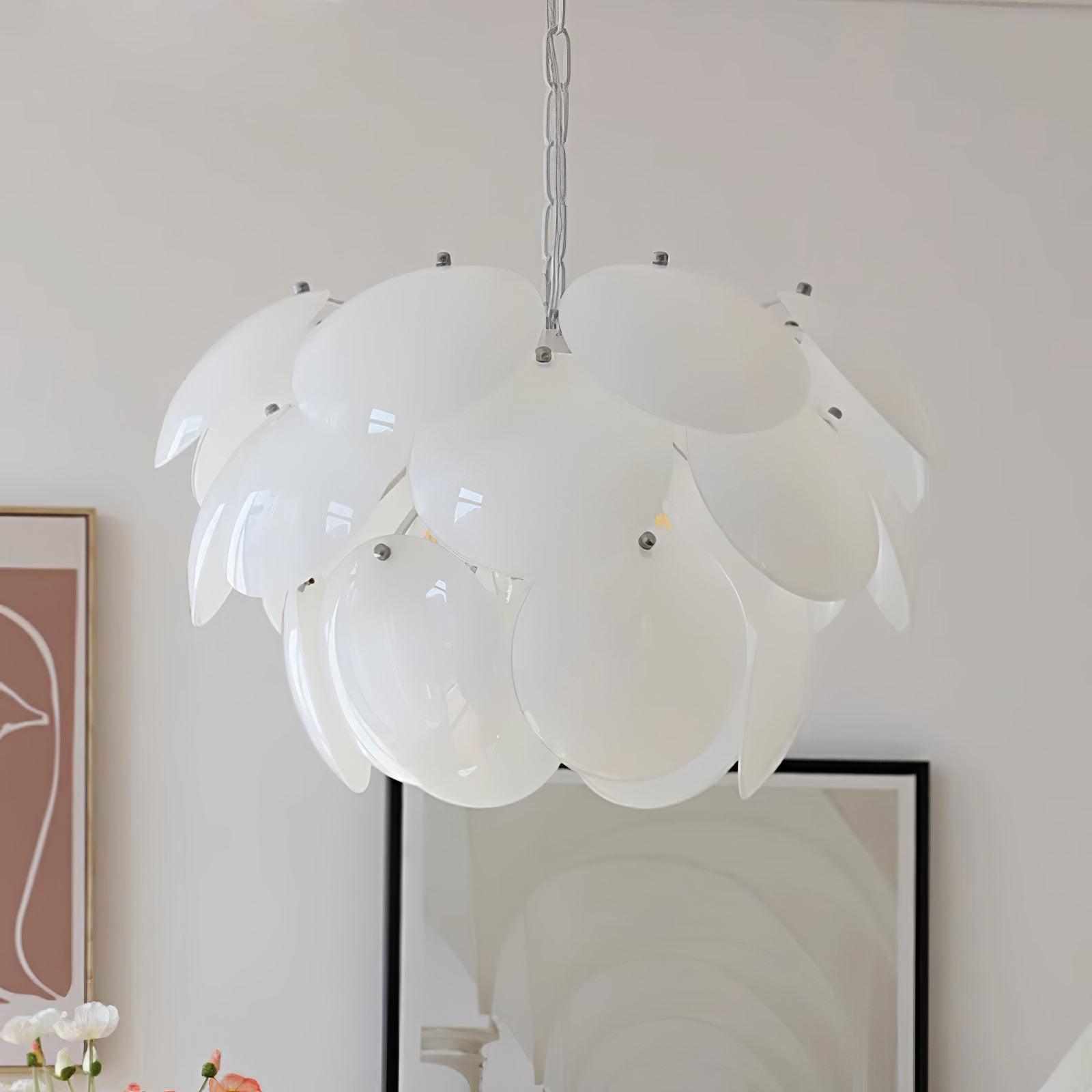 Sophia Minimalist Glass Chandelier - Lamp Outdoor