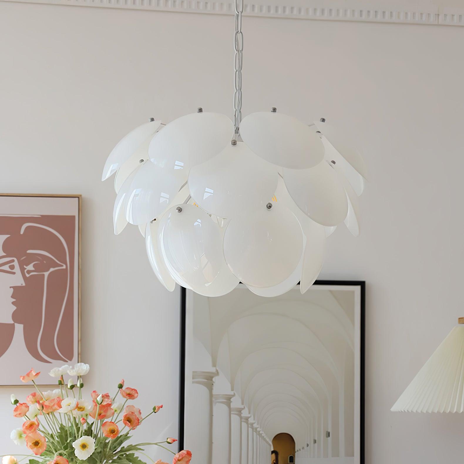 Sophia Minimalist Glass Chandelier - Lamp Outdoor