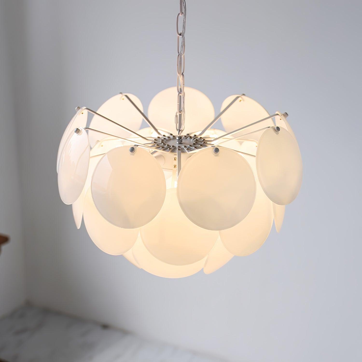 Sophia Minimalist Glass Chandelier - Lamp Outdoor