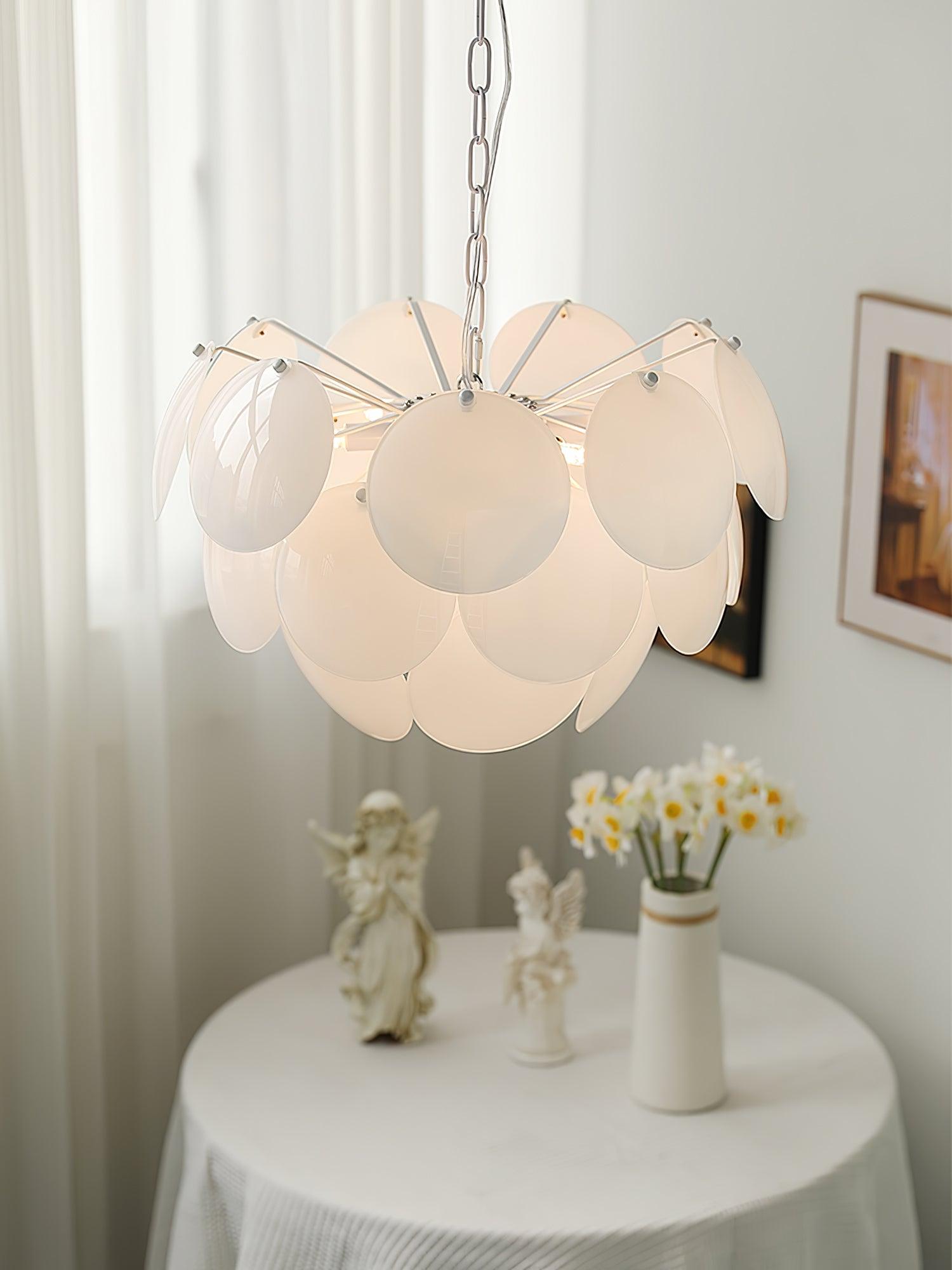 Sophia Minimalist Glass Chandelier - Lamp Outdoor