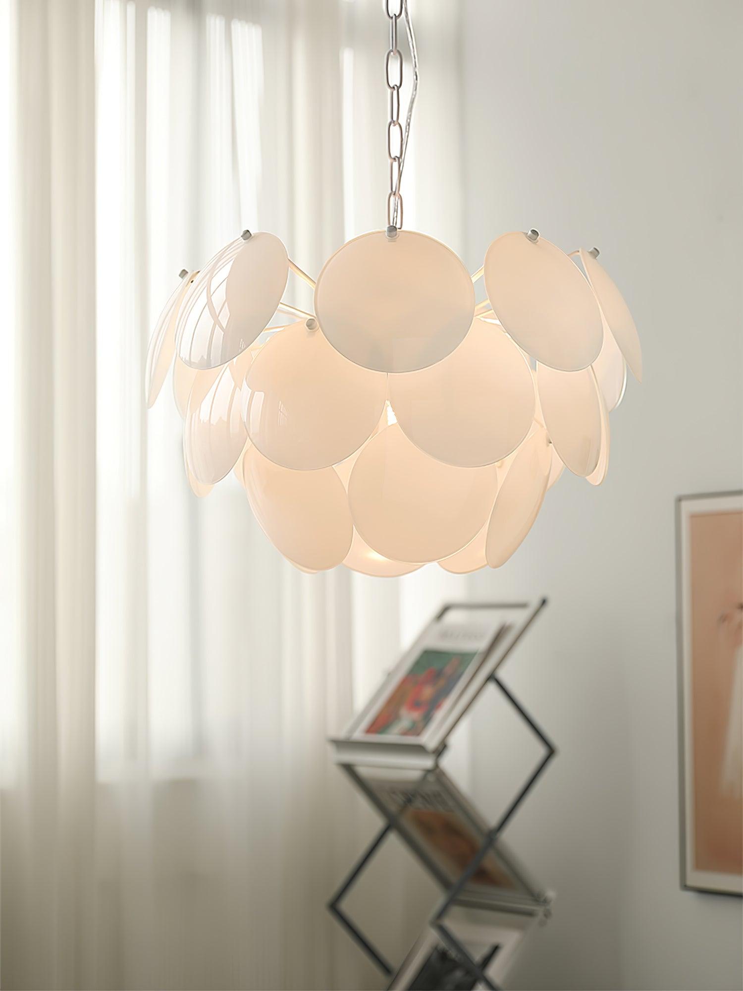 Sophia Minimalist Glass Chandelier - Lamp Outdoor
