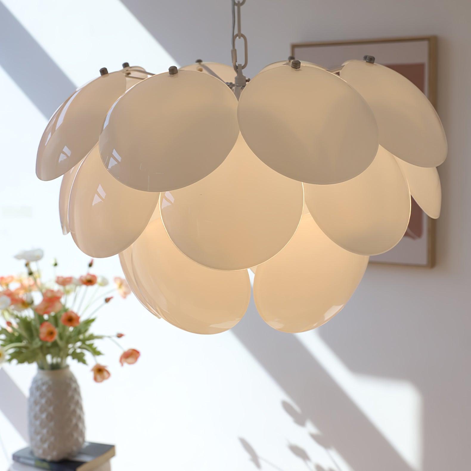 Sophia Minimalist Glass Chandelier - Lamp Outdoor