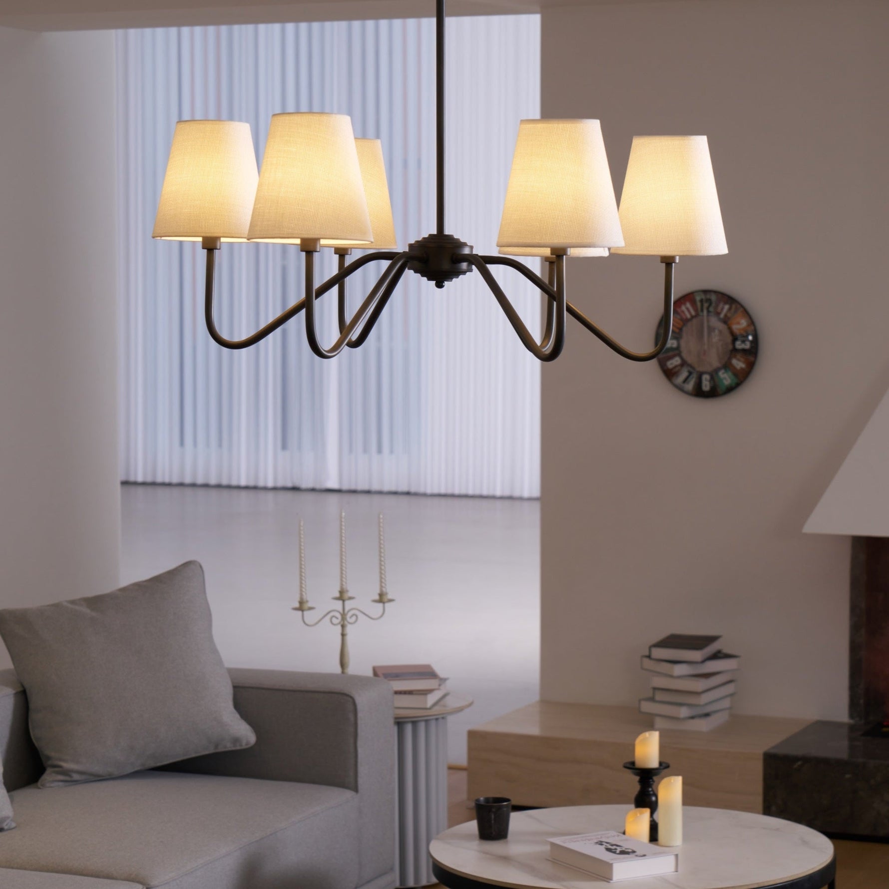 Lumos Black Chandelier - Lamp Outdoor
