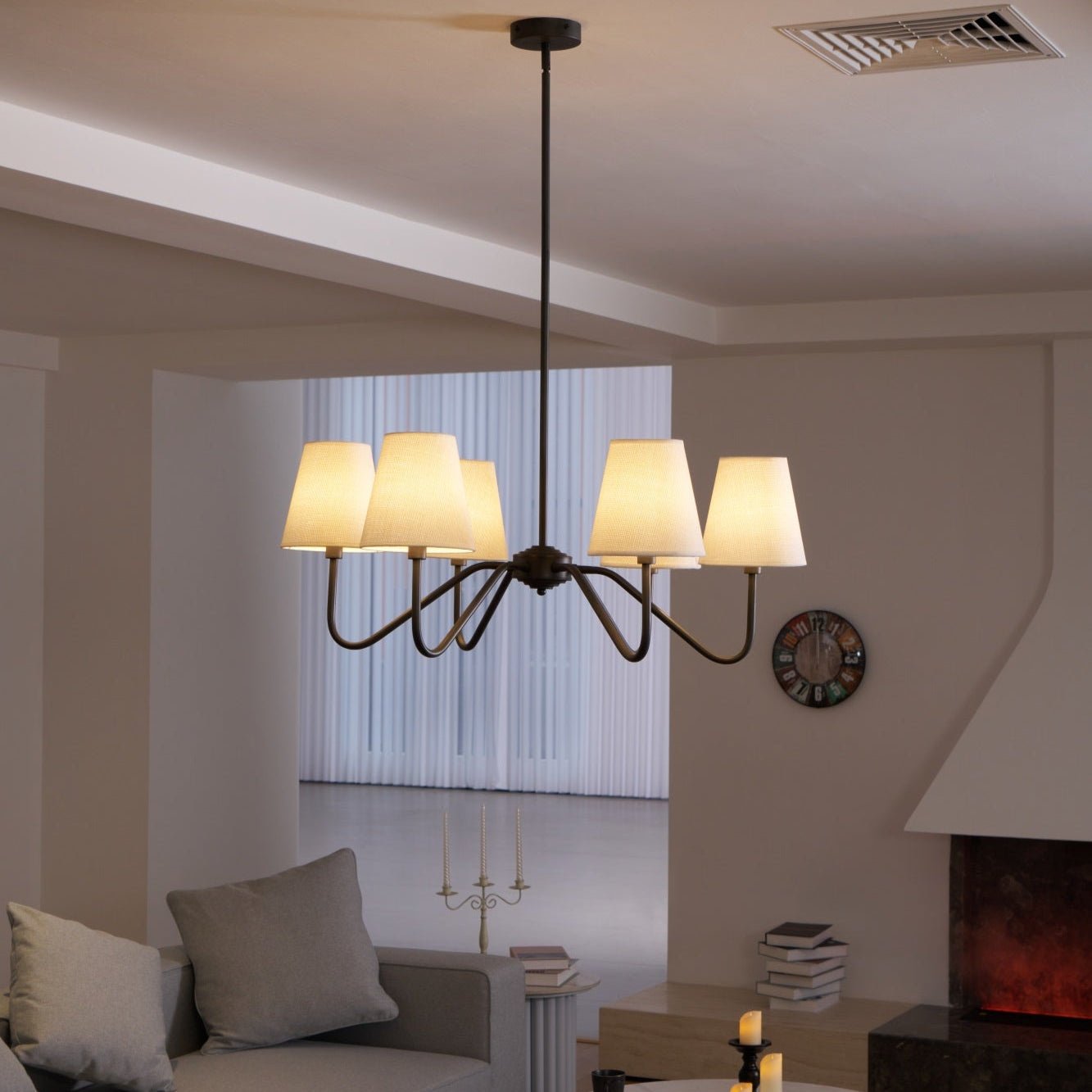 Lumos Black Chandelier - Lamp Outdoor