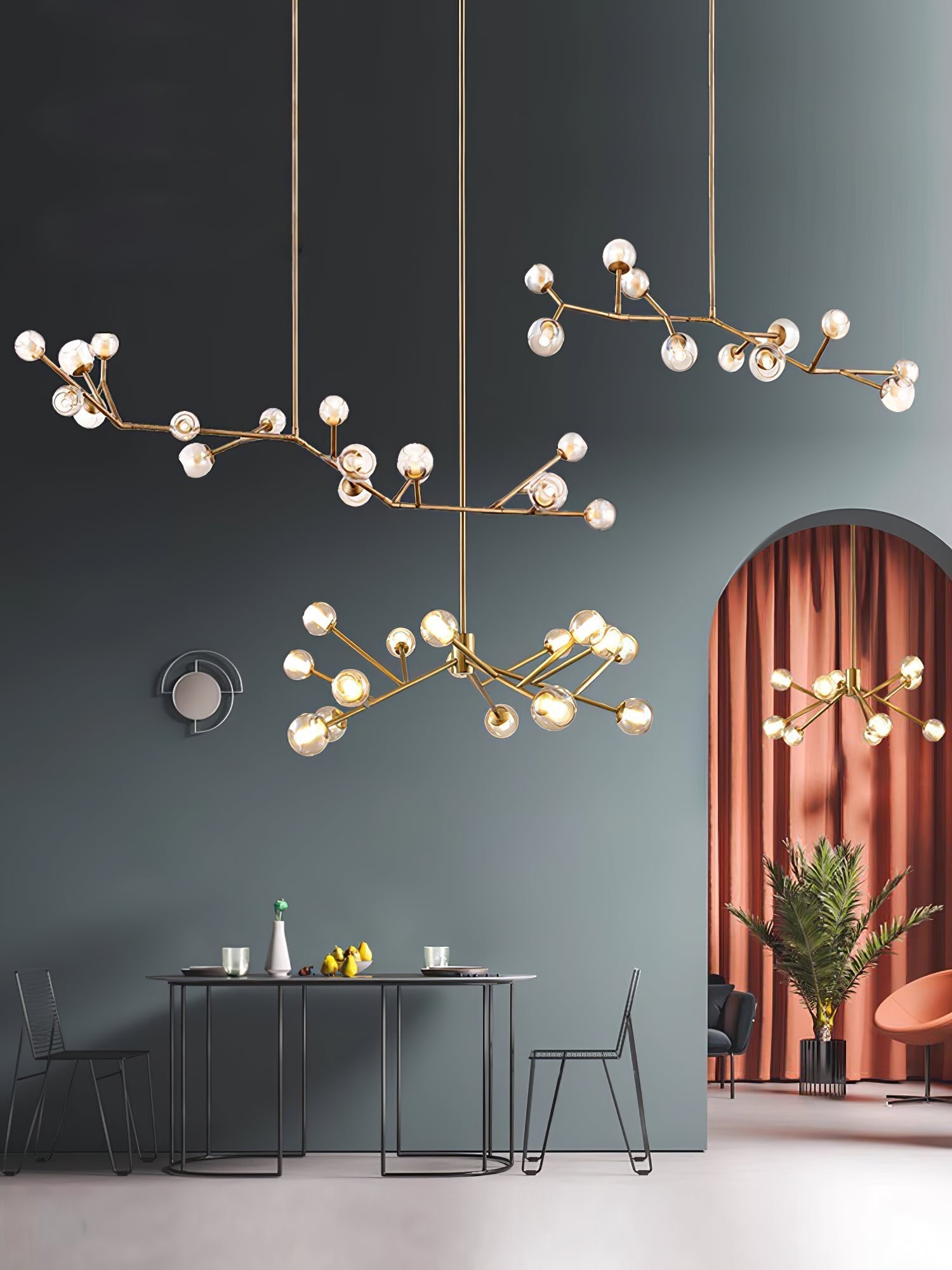 Colton Luxury Metal Chandelier - Lamp Outdoor