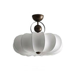 Yunshui Petal Fabric Bronze Pendant Light - Lamp Outdoor