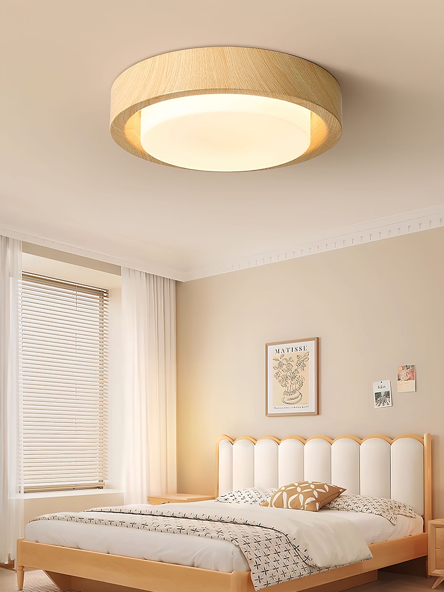 Daniel Minimalist Wood Ceiling Light - Lamp Outdoor