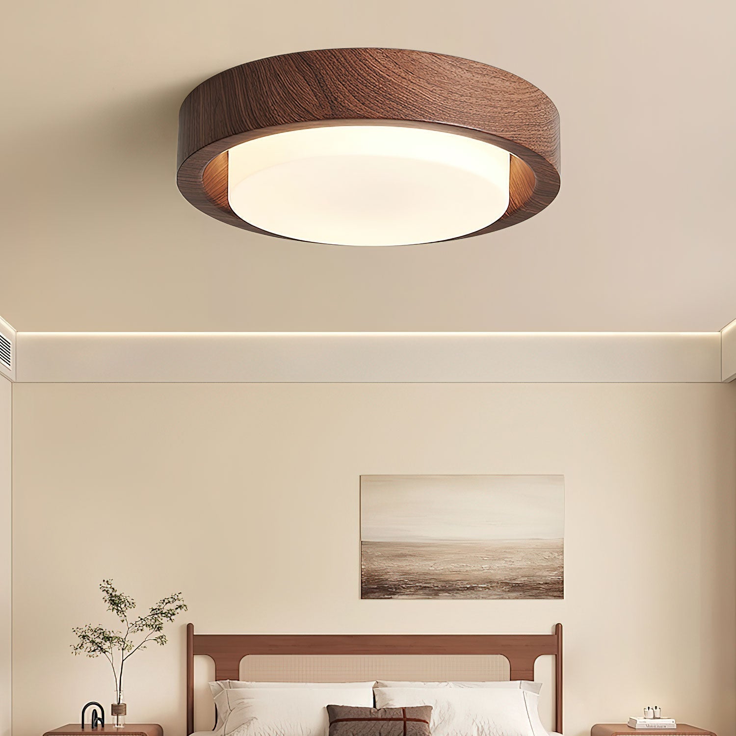 Daniel Minimalist Wood Ceiling Light - Lamp Outdoor