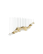 Elmarel Flowing Crystal Dining Chandelier - Lamp Outdoor