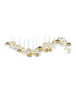Elmarel Flowing Crystal Dining Chandelier - Lamp Outdoor