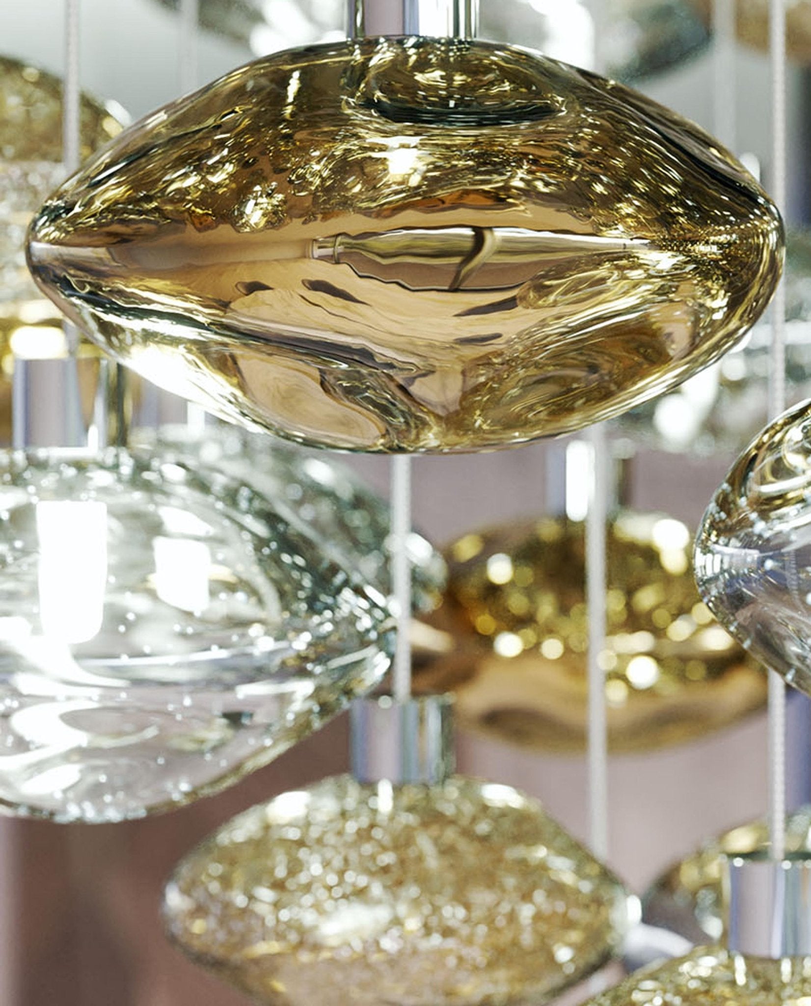 Elmarel Flowing Crystal Dining Chandelier - Lamp Outdoor