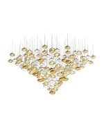 Elmarel Flowing Crystal Dining Chandelier - Lamp Outdoor