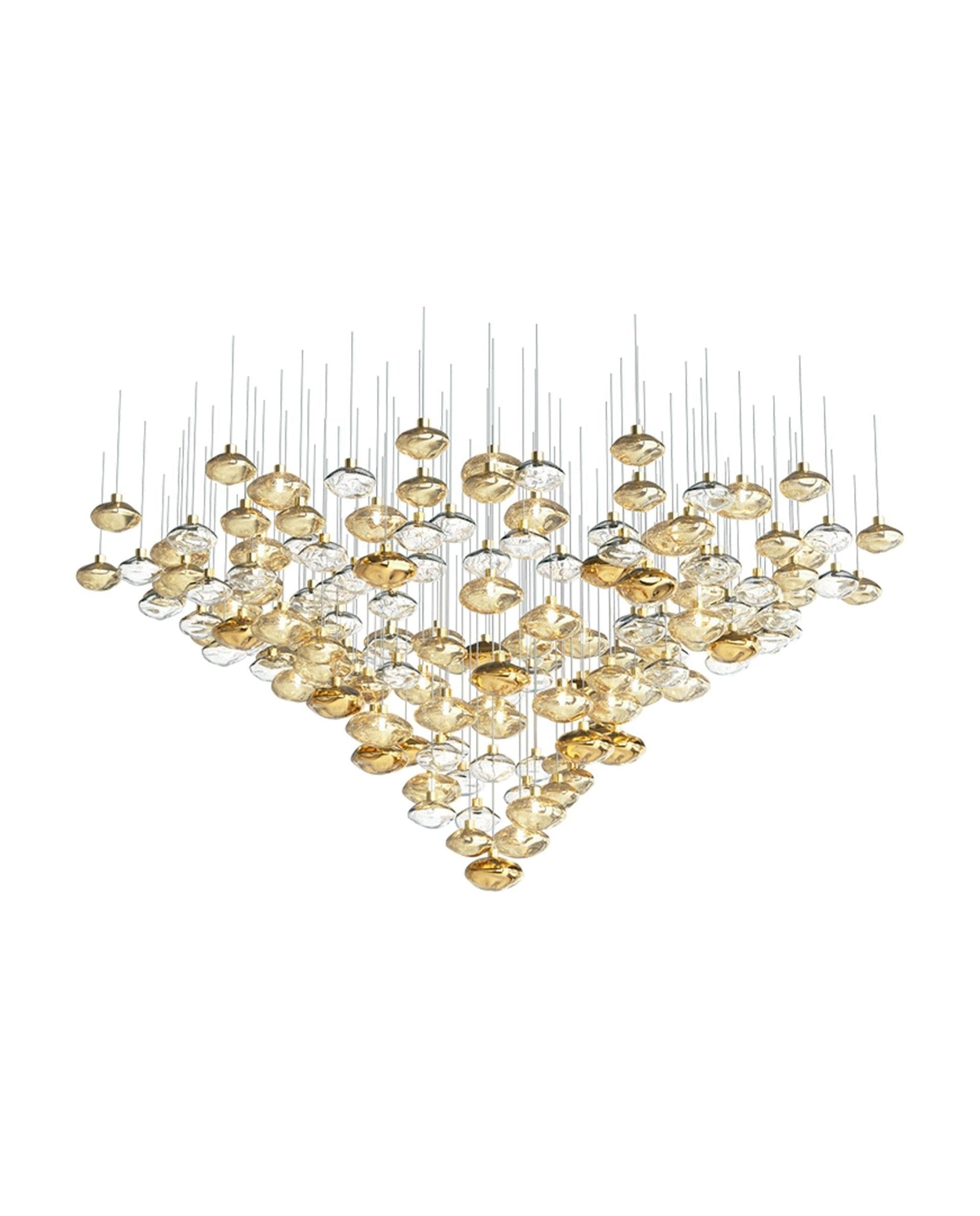 Elmarel Flowing Crystal Dining Chandelier - Lamp Outdoor