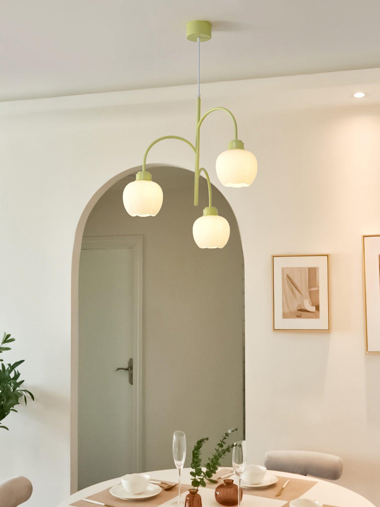 Aurora Chandelier Flower Petal Modern - Lamp Outdoor