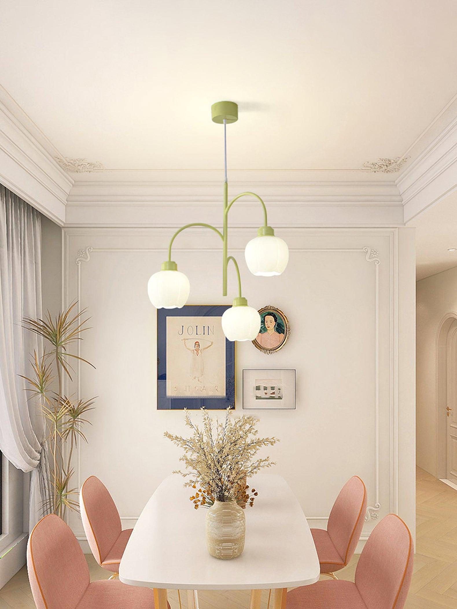 Aurora Chandelier Flower Petal Modern - Lamp Outdoor